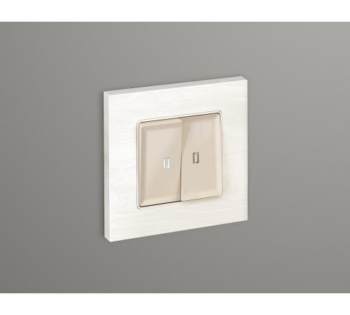 Клавиши для выключателя двухклавишного c подсветкой Ambrella Volt AP3040 Quant