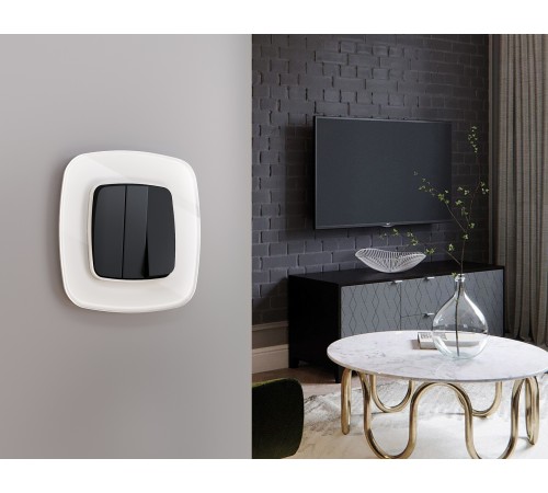 Рамка на 3 поста Ambrella Volt OF320103 Radian Стекло органическое