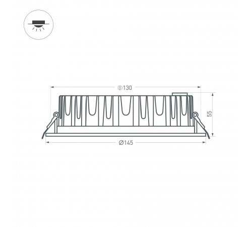Встраиваемый светильник Arlight 021068 Ltd
