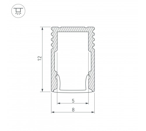 Короб накладной Arlight 036833 SL-MINI