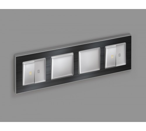 Выключатель проходной одноклавишный Ambrella Volt MA401020 Quant