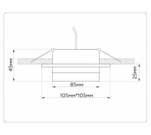Встраиваемый светильник Ambrella Light TN52422 TN