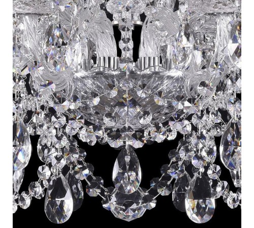 Подвесная люстра Bohemia Ivele Crystal 1411/8+4/195/Ni 1411