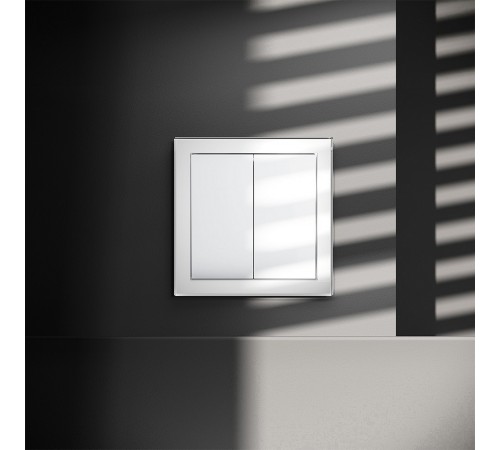 Выключатель двухклавишный без рамки Voltum VLS020101 S70