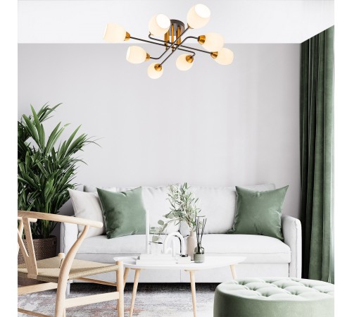 Люстра на штанге Escada 1132/8P Black Hope