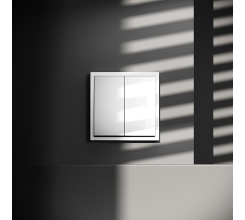 Выключатель двухклавишный без рамки Voltum VLS020601 S70