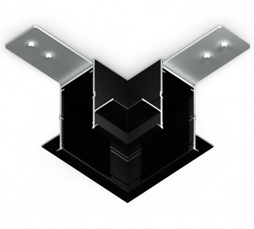 Соединитель угловой L-образный для треков встраиваемых Ambrella Light GL1040 GL