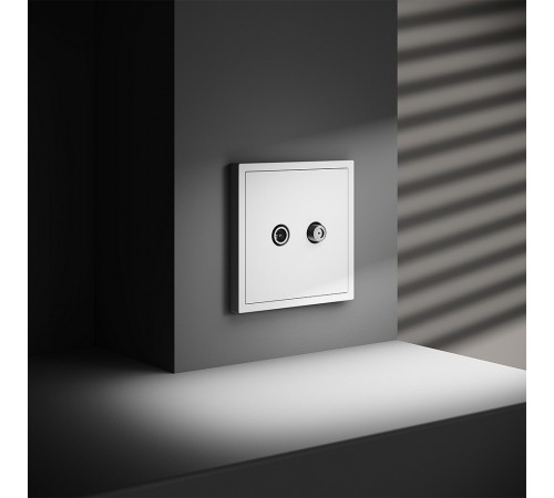 ТВ-розетка и SAT-розетка оконечная без рамки Voltum VLS060402 S70