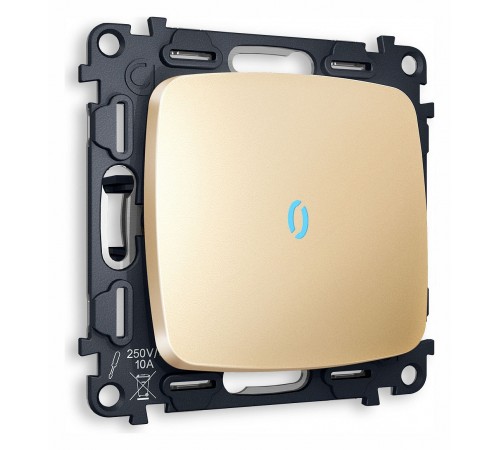 Выключатель одноклавишный с подсветкой без рамки Ambrella Volt MO602020 Quant