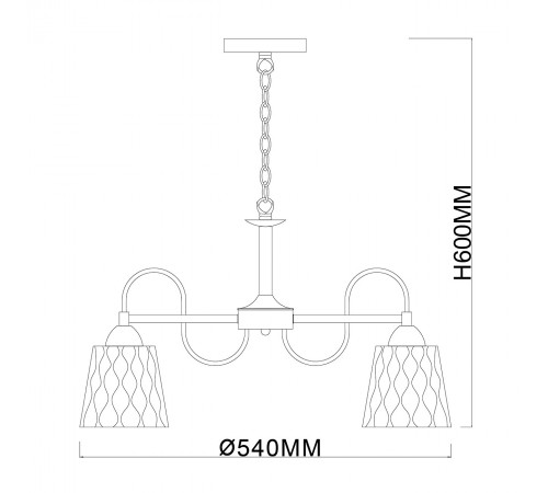 Подвесная люстра Escada 1125/5PL Dream