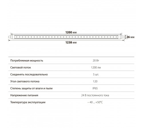 Светильник для птицеводства Uniel UL-00001608 ULY-P6