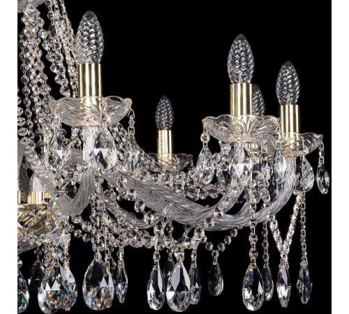 Подвесная люстра Bohemia Ivele Crystal 1413/12/360/G 1413
