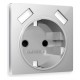 Накладка для розетки с заземлением и со шторками и 2хUSB type A Ambrella Volt AP4090 Quant