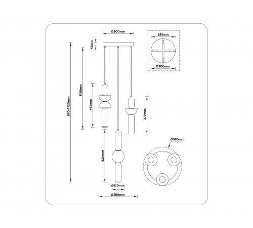 Подвесной светильник Ambrella Light LH11026 LH