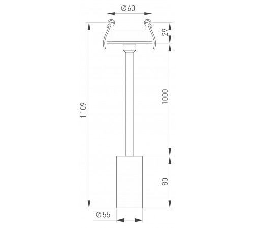 Встраиваемый светильник на штанге Arlight 045194 PERISCOPE
