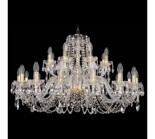 Подвесная люстра Bohemia Ivele Crystal 1402/16+8/360/G 1402