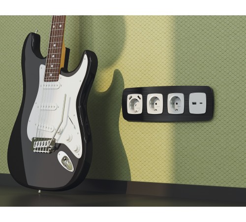 Рамка на 1 пост Ambrella Volt OF580501 Radian Металл