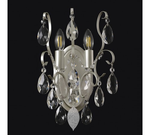 Бра Crystal Lux ESMIRALDA AP2 SILVER