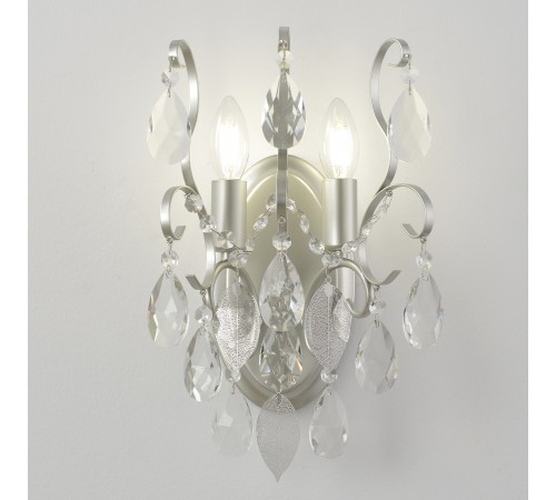 Бра Crystal Lux ESMIRALDA AP2 SILVER