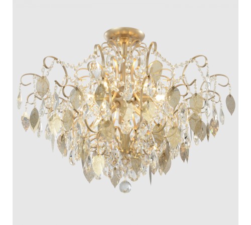 Светильник потолочный Crystal Lux ESMIRALDA PL9 GOLD