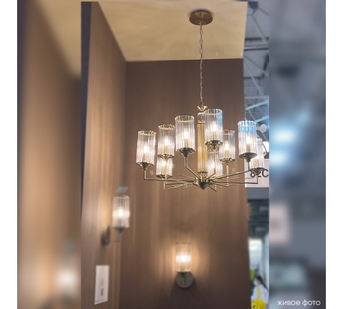 Люстра Crystal Lux GLORIA SP9 BRASS