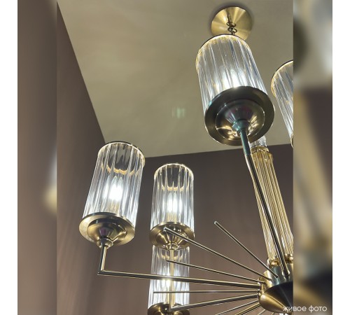 Люстра Crystal Lux GLORIA SP9 BRASS