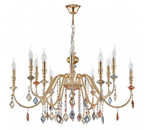 Люстра Crystal Lux MERCEDES SP6+6 GOLD/COLOR