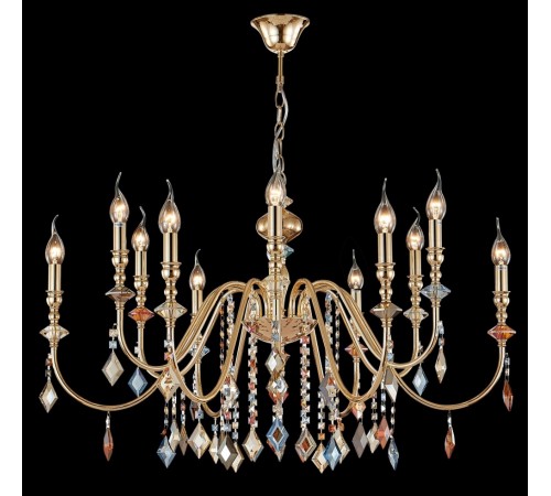 Люстра Crystal Lux MERCEDES SP6+6 GOLD/COLOR