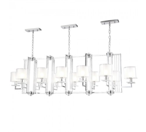 Люстра Crystal Lux NICOLAS SP12 L1600 NICKEL/WHITE