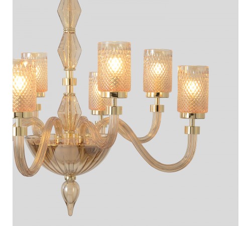 Люстра Crystal Lux SILVESTRO SP8 AMBER