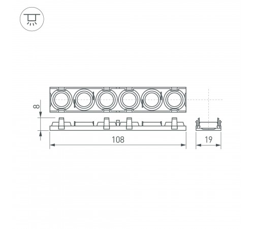 Рассеиватель Arlight 041793 SL-LINE