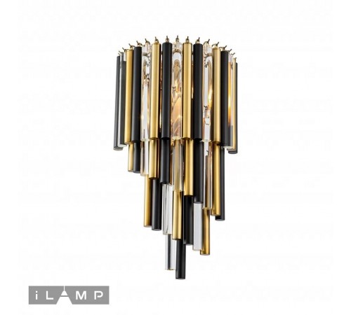 Накладной светильник iLamp 097B-3 MBR+BK Tribeca