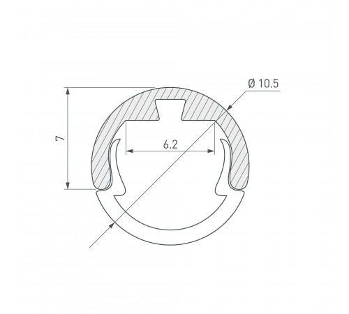 Профиль универсальный Arlight 029088 ROUND