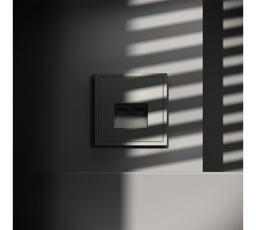 Розетка двойная Ethernet RJ-45 без рамки Voltum VLS060206 S70