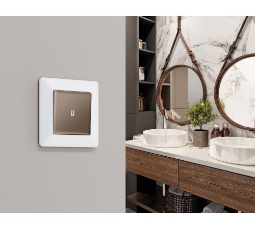 Рамка на 1 пост Ambrella Volt AF110121 Line