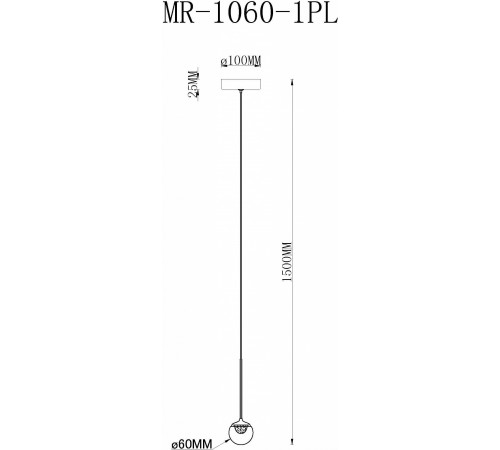 Подвесной светильник MyFar MR1060-1PL Kollins