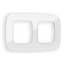 Рамка на 2 поста Ambrella Volt OF320102 Radian Стекло органическое