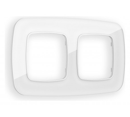 Рамка на 2 поста Ambrella Volt OF320102 Radian Стекло органическое