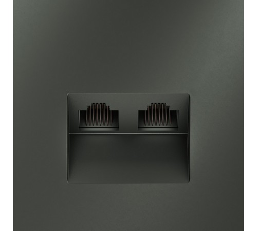 Розетка двойная Ethernet RJ-45 без рамки Voltum VLS060206 S70