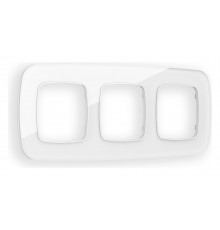 Рамка на 3 поста Ambrella Volt OF320103 Radian Стекло органическое