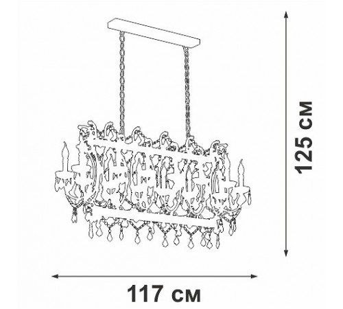 Подвесная люстра Vitaluce V5814-7/14 V5814