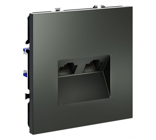 Розетка двойная Ethernet RJ-45 без рамки Voltum VLS060206 S70