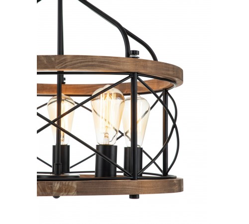 Подвесная люстра Indigo 10017/5P Black Camino