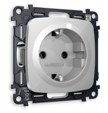 Розетка с заземлением, без рамки Ambrella Volt MO406010 Quant