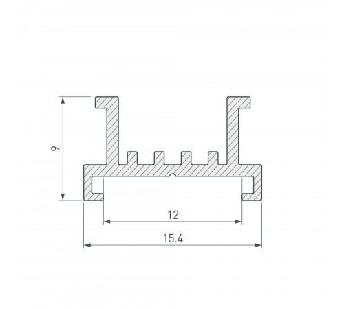 Основание для ленты в профиле Arlight 033415 S-LUX