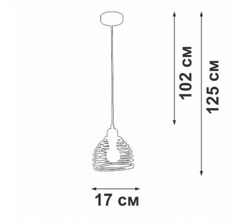 Подвесной светильник Vitaluce V2854-1/1S V2854
