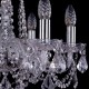Подвесная люстра Bohemia Ivele Crystal 1402/6/160/Ni/Leafs 1402