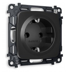 Розетка с заземлением, без рамки Ambrella Volt MO806010 Quant