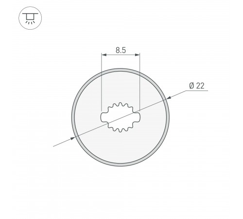 Профиль накладной гибкий Arlight 045866 WPH-FLEX