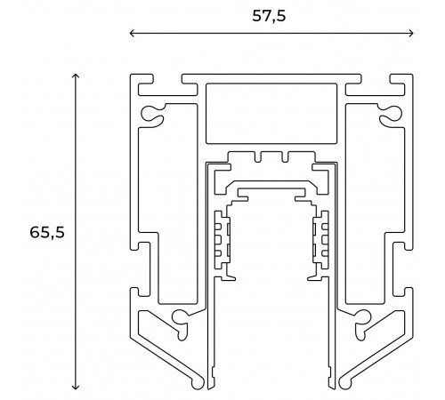 Трек встраиваемый Hesby Lighting HSBL_0171 ElDeko